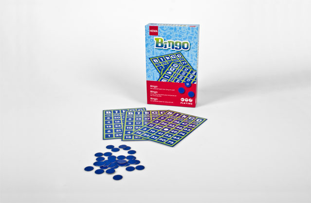 Hema verpakking Bingo met inhoud